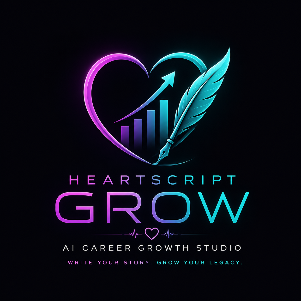 Heartscript Grow Logo